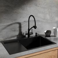 Товар: Кухонная мойка Ростовская Мануфактура Сантехники 78 MRK-7851BL-R Темный графит - фото 2 Кухонная мойка Ростовская Мануфактура Сантехники 78 MRK-7851BL-R Темный графит — фото 2, Кухонные мойки