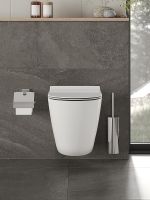 Комплект унитаза с инсталляцией Orange CI07-150W+APB244 с сиденьем Микролифт и Черной матовой клавишей смыва — фото 6, Комплекты унитаз + инсталляция