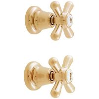 Смеситель для душа Rav Slezak Morava retro MK183Z Золото — фото 1, Смеситель для душа