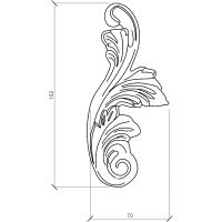 Орнамент Европласт 1.60.010 10x162x70 мм — фото 2, Колонны