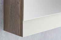 Зеркальный шкаф Aquaton Эмма 46 1A221802EAD80 Белый Дуб наварра — фото 6, Зеркальные шкафы в ванную