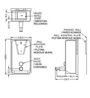 Диспенсер для жидкого мыла Nofer Inox Глянцевая нержавеющая сталь арт-03041.B — фото 2, Диспенсеры для жидкого мыла