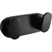 Двойной крючок Rav Slezak Yukon YUA0106CMAT Черный матовый — фото 1, Крючки для полотенец