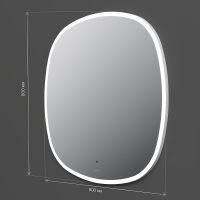 Товар: Зеркало AM.PM Func 80 M8FMOX0801WGS с подсветкой с ИК-сенсорным выключателем - фото 9 Зеркало AM.PM Func 80 M8FMOX0801WGS с подсветкой с ИК-сенсорным выключателем — фото 9, Зеркала в ванную комнату