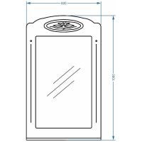 Зеркало Stella Polar Кармела 60 SP-00000188 Ольха белая — фото 3, Мебель для ванной