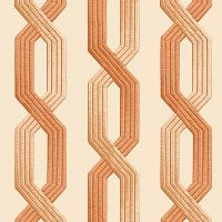 Обои Alessandro Allori Grace 1806-3 Винил на флизелине (1,06*10,05) Оранжевый, Линии — фото 1, Обои для стен