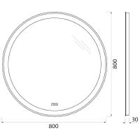 Товар: Зеркало BelBagno с подсветкой с подогревом с сенсорным выключателем арт-SPC-RNG-800-LED-TCH-WARM - фото 7 Зеркало BelBagno с подсветкой с подогревом с сенсорным выключателем арт-SPC-RNG-800-LED-TCH-WARM — фото 7, Зеркала в ванную комнату