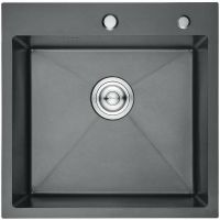 Кухонная мойка Aflorn Premium 50 AF95050F Графит — фото 1, Кухонные мойки