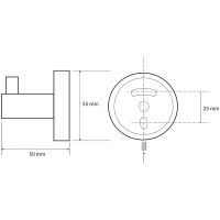 Крючок Bemeta Brilo 161106020 Золото — фото 2, Крючки для полотенец