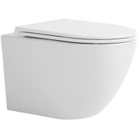 Унитаз Sintesi Evi SIN-TS-EVI-151 подвесной Белый с сиденьем Микролифт — фото 2, Подвесные унитазы