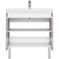 Товар: Тумба под раковину Aquaton Сканди Doors 80 1A282901SDZ90 Белый глянец Дуб рустикальный - фото 3 Тумба под раковину Aquaton Сканди Doors 80 1A282901SDZ90 Белый глянец Дуб рустикальный — фото 3, Мебель для ванной