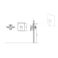 Смеситель для душа Bravat Source PB8173218BW-ENG Черный матовый — фото 2, Смеситель для душа