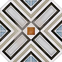 Керамический декор Vives Ceramica Vodevil Octogono Ritter Multicolor 20х20 см — фото 1, Керамическая плитка