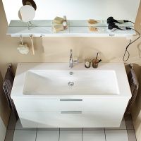 Товар: Тумба с раковиной Burgbad Eqio 120 SEYQ123F2009C0001*1 подвесная Белая глянцевая - фото 2 Тумба с раковиной Burgbad Eqio 120 SEYQ123F2009C0001*1 подвесная Белая глянцевая — фото 2, Мебель для ванной