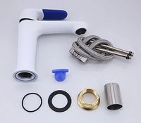 Смеситель для раковины Frap H34 F1034 Белый Хром — фото 9, Смесители