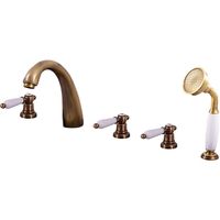 Смеситель на борт ванны Rav Slezak Morava retro MK576.5PSM Бронза — фото 1, Смесители на борт ванны