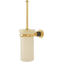 Ершик для унитаза Boheme Murano 10913-B-G Золото Черный — фото 1, Ершики для унитаза