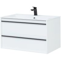 Товар: Тумба с раковиной Aquanet Lino 90 271949 подвесная Белая матовая - фото 3 Тумба с раковиной Aquanet Lino 90 271949 подвесная Белая матовая — фото 3, Мебель для ванной