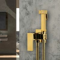 Гигиенический душ со смесителем Frap F7506-3 Золото — фото 9, Гигиенические души