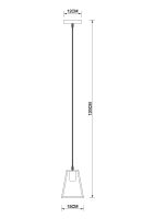 Подвесной светильник Artelamp Brussels A8030SP-1BK Светлое дерево Черный — фото 3, Подвесные светильники