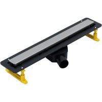 Душевой лоток Allen Brau Infinity 55 9.50003.SS с решеткой Нержавеющая сталь / под плитку — фото 1, Душевые лотки