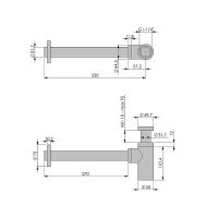 Сифон для раковины Giulini Futuro F5109LNKO Никель матовый — фото 2, Душевое оборудование. Душевая программа