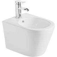 Биде Abber Bequem AC1151MW подвесное Белое матовое — фото 1, Биде подвесные