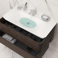 Товар: Тумба под раковину AM.PM Sensation 100 M30FHX1002TF подвесная Табачный дуб - фото 2 Тумба под раковину AM.PM Sensation 100 M30FHX1002TF подвесная Табачный дуб — фото 2, Мебель для ванной