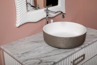 Товар: Раковина Boheme Armadi Art NeoArt 40 819-SL Серебро Белая - фото 2 Раковина Boheme Armadi Art NeoArt 40 819-SL Серебро Белая — фото 2, Раковины