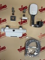 Смеситель для ванны Timo Helmi 4024/00-16Y Хром Белый — фото 2, Смеситель для ванны