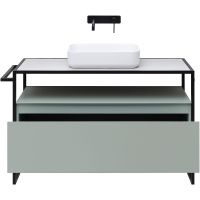 Тумба под раковину Allen Brau Priority 120 1.31004.PWM Папирус матовый — фото 5, Тумбы под раковину