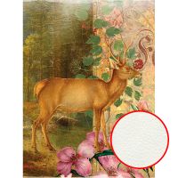 Фреска Ortograf Животные 7092 Фактура флок FLK Флизелин (2*2,7) Коричневый/Зеленый/Розовый, Животные/Цветы/Абстракция — фото 1, Фрески