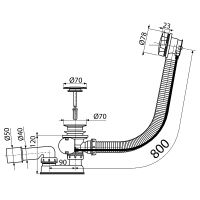 Товар: Слив-перелив Koller Pool B70CPMA80 полуавтомат Хром - фото 2 Слив-перелив Koller Pool B70CPMA80 полуавтомат Хром — фото 2, Сливы-переливы