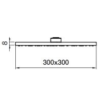 Верхний душ Webert AC1013560BRASS Черный — фото 2, Душевое оборудование. Душевая программа
