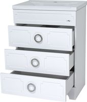 Товар: Тумба с раковиной Misty Лейла 100 УТ000011636 Белая - фото 2 Тумба с раковиной Misty Лейла 100 УТ000011636 Белая — фото 2, Мебель для ванной