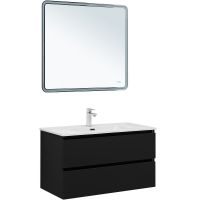 Товар: Тумба под раковину Aquanet Вега 2.0 90 337956 подвесная Черная матовая - фото 7 Тумба под раковину Aquanet Вега 2.0 90 337956 подвесная Черная матовая — фото 7, Тумбы под раковину