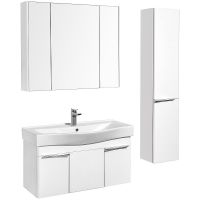 Шкаф пенал Aquaton Беверли 34 R 1A235403BV01R подвесной Белый глянец — фото 3, Пеналы для ванной комнаты