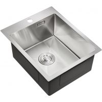 Кухонная мойка Milacio Denia 41 MC.77460 нержавеющая сталь / 41x22x51 см / встраиваемая / с одной чашей / без крыла — фото 1, Кухонные мойки