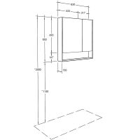 Товар: Зеркальный шкаф Aquaton Сканди 90 1A252302SD010 Белый - фото 4 Зеркальный шкаф Aquaton Сканди 90 1A252302SD010 Белый — фото 4, Зеркальные шкафы в ванную