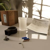 Стакан для зубных щеток Altasan Лотос ЛТ41ЧМ Черный матовый — фото 3, Мыльницы