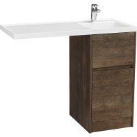 Тумба под раковину Aquaton Лондри 105 1A267001LHDY0 Дуб Кантри без фасада — фото 1, Тумбы под раковину