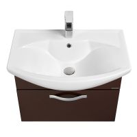 Тумба под раковину Aquaton Ария 65 1A134001AA430 подвесная Темно-коричневая — фото 2, Тумбы под раковину