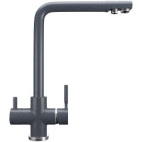 Смеситель для кухни Ulgran Classic U-016-343 Антрацит — фото 1, Смесители