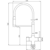 Товар: Смеситель для кухни ZorG Steel Hammer SH 2003 BRONZE Бронза Черный - фото 2 Смеситель для кухни ZorG Steel Hammer SH 2003 BRONZE Бронза Черный — фото 2, Смесители для кухни