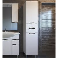 Шкаф-пенал АСБ-мебель Мессина 40 9625 R Белый — фото 2, Мебель для ванной