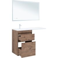 Тумба под раковину Aquanet Токио 120 333648 Дуб веллингтон — фото 10, Тумбы под раковину