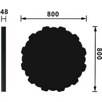 Розетка потолочная Перфект B3121 800x48x800 мм — фото 3, Розетки потолочные