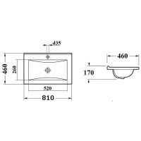 Тумба с раковиной Bond Cube 80 подвесная Белая матовая арт-T01805-S05W — фото 15, Тумбы с раковиной
