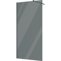 Душевая перегородка STWORKI Берген 110 MV-BE-110-BL-T профиль Черный матовый стекло тонированное — фото 1, Душевые перегородки