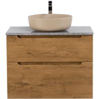 Тумба под раковину BelBagno Etna-H60 80 ETNA-H60-800-2C-SO-RN-P подвесная Rovere Nature — фото 2, Тумбы под раковину